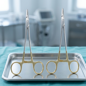 Best Selling TC Ryder Micro Needle Holder & <b>Driver</b> 6-Inch Gold Ring Surgical Instrument <b>Set</b> CE ISO Certified By Grip Surgical - Product Image 4