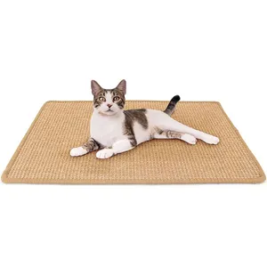 Bantalan Tidur Kucing Canggih Bantalan Tidur Sisal, 100% Karpet Sisal Sehat dan Tidak Berbahaya Alami