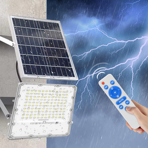 2025 nóng bán 150W năng lượng mặt trời dẫn đèn pha với từ xa không dây hoàng hôn đến bình minh cảm biến từ woojong - Product Image 4