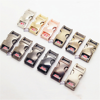 Boucles en métal dorées à dégagement latéral pour bracelets Paracord Logo personnalisé Résultats et composants de bijoux
