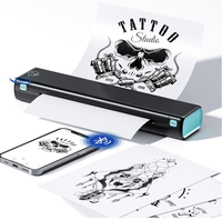 Printer Thermal Portabel Mini M08F A4 Nirkabel untuk Stencil Tato, Perjalanan, Kantor, Pencetakan Foto yang Luar Biasa