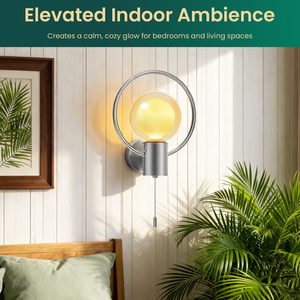 Applique murale LED moderne, double verre, ampoule E26 G125, chrome poli, <span class=keywords><strong>pour</strong></span> chambre et salon, éclairage décoratif – Direct Usine - Product Image 4