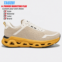 Chaussures de course respirantes personnalisées pour hommes, légères, à semelle épaisse évidée, pour la vente en gros, par fabricants OEM, chaussures de sport et baskets