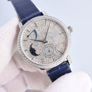 Reloj de Mujer con Esfera de Diamantes, Caja Plateada, Mecánico, Fase Lunar, Reserva de Energía, Nuevo 2026, Elegante e Impermeable - Product Image 2