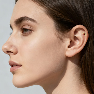 Boucles d'oreilles Spider Piercing en alliage de titane F136, forme d'insecte, bijoux de mode pour soirée - Product Image 2