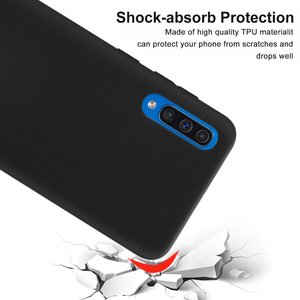 Màu Đen Mờ Siêu Mỏng Slim <span class=keywords><strong>Fit</strong></span> Mềm <span class=keywords><strong>Silicone</strong></span> Ốp Lưng Bảo Vệ Vỏ Điện Thoại Di Động Cho Samsung <span class=keywords><strong>Galaxy</strong></span> A50 - Product Image 3