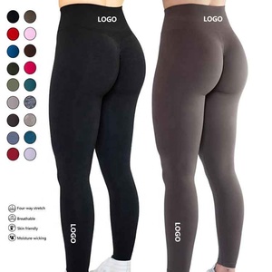 Nouvelle Arrivée Leggings de Yoga Taille Haute Personnalisable Femme Effet Push-Up Sans Couture Entraînement Contrôle du Ventre Fitness - Product Image 1