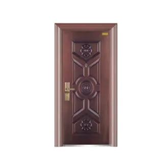 Yüksek Kalite basit tasarım demir kapı kullanılan fransız resimler demir boru kapısı ızgara tasarımlar çelik kapı