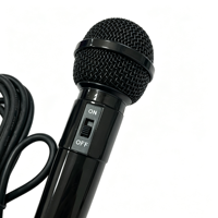 Microphone filaire dynamique professionnel en plastique, idéal pour le podcasting, le gaming, le chant, l'enregistrement et les réunions