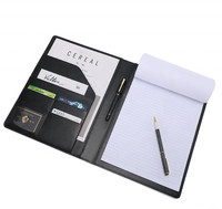 Carpeta de presentación A4 de diseño personalizado, organizador de documentos con carpeta de archivo de notas, logotipo en relieve