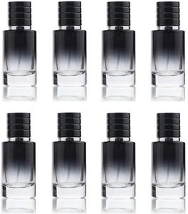 ขวดน้ำหอมแบบเติมได้ สีน้ำเงินไล่เฉด สำหรับผู้ชาย ขนาด 30 มล. 1 ออนซ์ ทรงกระบอก หัวฉีดแบบพ่นกลม ขวดแก้ว - Product Image 1