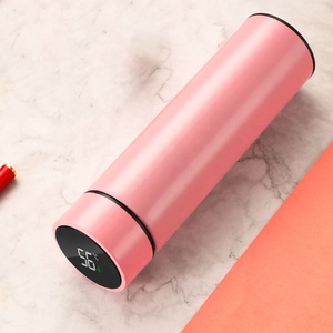 Bán buôn tùy chỉnh Quà Tặng 500ml LED hiển thị nhiệt độ đôi tường nước bằng thép không gỉ chai therumo chân không bình thông minh cup - Product Image 6