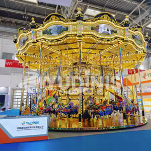 Carrusel de Diversión, Juego de Caballos de Lujo Popular para Niños, Diseño Nuevo para Interiores y Exteriores, Carrusel Europeo de Dos Pisos en Venta - Product Image 2