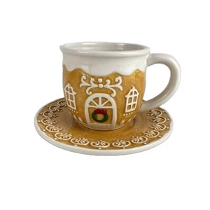 Pot de stockage d'aliments en céramique Logo personnalisé exclusif Bonhomme de neige de Noël peint à la main pour les opportunités de vente en gros - Product Image 2