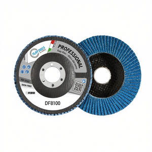 Disque à lamelles professionnel Fervi DF8100, disque abrasif sans fer pour le ponçage du métal - Product Image 1