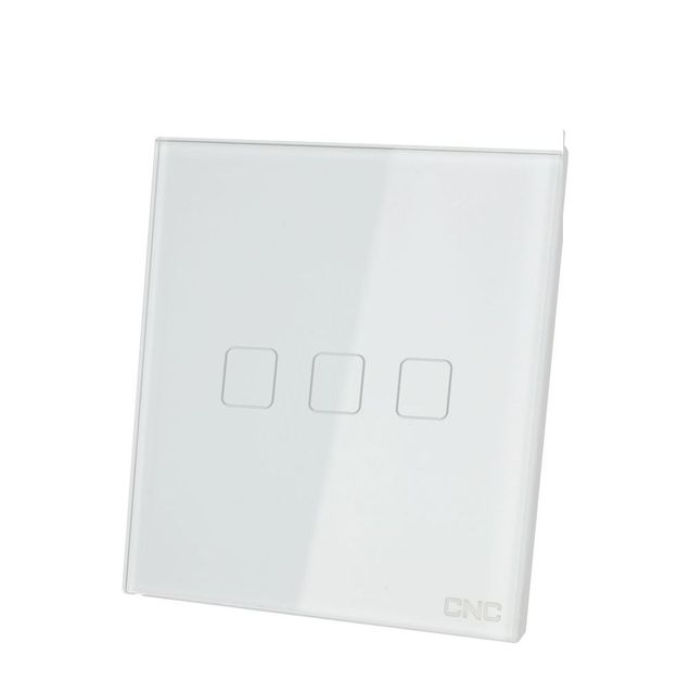 AC220V Zigbee/WiFi Smart Light 3 Gang 1 Way 10A Touch Switch