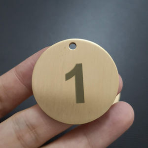 แผ่นดิสก์ปั๊มโลหะแผ่นโลหะโลหะแผ่นเหรียญว่างเคลือบเงาหนา3มม. ออกแบบได้ตามต้องการ - Product Image 4