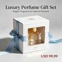 Boîte à parfum en papier pliable personnalisée, emballage cosmétique de luxe pour flacon de parfum de 30 ml et 50 ml