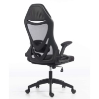 Chaise de bureau ergonomique en maille avec dossier inclinable, accoudoirs relevables, certifiée BIFMA, cadre noir pour bureau à domicile, salle de conférence