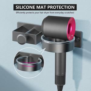 <span class=keywords><strong>Support</strong></span> de sèche-cheveux en métal pour la maison <span class=keywords><strong>Support</strong></span> de sèche-cheveux mural <span class=keywords><strong>Support</strong></span> de lisseur de cheveux adhésif - Product Image 3