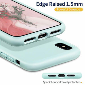 아이폰용 액체 실리콘 젤 심플 컬러 커버 케이스 14 15 프로 맥스 XS 8 7 <span class=keywords><strong>6s</strong></span> 플러스 12 12 미니 16 프로 맥스 - Product Image 3