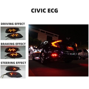 TYPY Convient pour Honda Civic 10ème génération, réflecteur de pare-chocs arrière, modification LED, feu de freinage spécial, 2016-2020 - Product Image 5