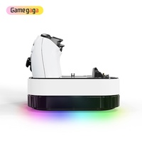 Support de charge YZC-503P pour manette PS-5, entrée Type-C/5V 2A, sortie 600mA*2, lumière LED colorée, accessoires de jeu en ABS