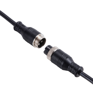 M12航空コネクタ2-8ピンケーブル延長車リアビュー逆カメラ銅コンタクト素材オス/メス - Product Image 3