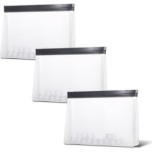 <b>Top</b> Rated Custom PVC EVA Transparent Makeup Pouch Fashionable Zipper Closure Cosmetic Bag with Ring Slider - Product Image 1