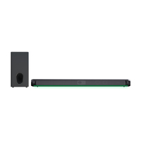 Barre de son 2.1 canaux avec support TV et fixation murale, barre de son avec caisson de basses
