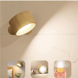Applique murale rechargeable à piles, lampe LED magnétique avec télécommande, 3 modes de couleur, rotation à 360°, <span class=keywords><strong>veilleuse</strong></span> moderne - Product Image 1