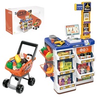 Jouets de maison de simulation de luxe pour enfants fruits pour enfants, machine de comptoir, scanner électrique en plastique, jouet de jeu de supermarché