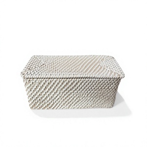 Meilleur Choix Panier de Rangement en Rotin Tressé Artisanat Vietnamien Forme Vintage pour Mouchoirs Écologique Multifonctionnel - Product Image 4