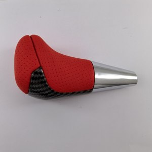 For Toyota Car <b>Gear</b> <b>Knob</b> Carbon Fiber Red Ergonomic Shift <b>Knob</b> For Highlander HILUX REVO Automatic Transmission - Product Image 6