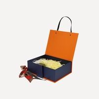 Cajas de Regalo de Diseño Moderno, Novedad, Embalaje Rectangular Rígido de Cartón con Asa, para Bufandas, Materiales Reciclados