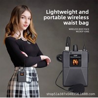 Microphone Lavalier Sans Fil Portable Voxfull VF-U61EL avec Compartiment de Charge pour Enregistrement Vlog et Diffusion en Direct pour iPhone et Android