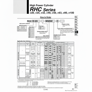 Pièces pneumatiques de RHCL32-760 de cylindre de puissance élevée de SMC Pneumatics - Product Image 1
