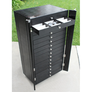 Gafas anteojos ópticos Gafas Maleta Gafas de madera Gabinete de exhibición Anteojos Cajón de almacenamiento - Product Image 3