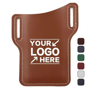 Premium Leather Phone Holster with Belt Loop and Hand Strap for Everyday Carry Outdoor Use and Hands-Free Convenience - Product Image 1