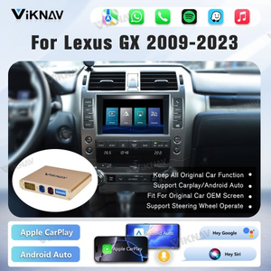 กล่องเชื่อมต่อ Viknav Linux สำหรับ Lexus GX ปี 2009-2023 ตัวถอดรหัส Wireless CarPlay Android Auto ระบบนำทาง GPS สำหรับหน้าจอวิทยุรถยนต์เดิม - Product Image 2