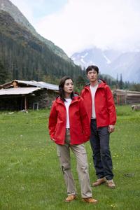Chaqueta de mujer Unisex de una sola capa de camello duradero transpirable suave de alta calidad con buena solidez del color al viento y al agua - Product Image 3