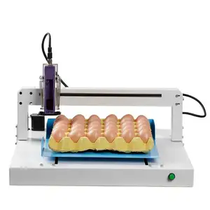 Chicken Egg Paper Cartons Tray Pouch Date Code Printing Grading Writing Automatic Inkjet Coding Machine