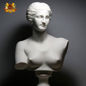 Figure en pierre naturelle personnalisée <span class=keywords><strong>de</strong></span> haute qualité, taille réelle, <span class=keywords><strong>buste</strong></span> en marbre blanc, sculpture <span class=keywords><strong>de</strong></span> Napoléon - Product Image 2
