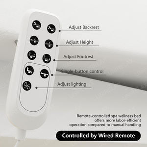 Mesa de Tratamiento de Masaje Eléctrica Completa Moderna Color Blanco y Oro para Terapia Médica, Spa, Salón, Pestañas, Esteticista, Cosmética Facial y Cama de Belleza - Product Image 5