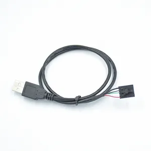 Custom usb am to 2.54mm pin cable molex connector 5 Pin cable usb 2.0 cable