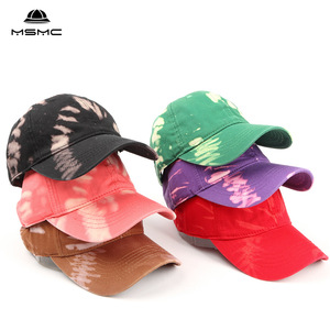 Gorra de Béisbol Tie Dye MSMC Unisex de Algodón y Poliéster, Gorra de Protección Solar para Exteriores, Moda Urbana, Estilo Hip Hop - Product Image 1