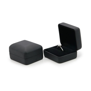 Custom Logo Fine Jewelry <b>Gift</b> <b>Box</b> Set for Men Black Rectangle Packaging for Men's Jewelry - Product Image 5