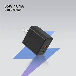 35W 65W mini telefone celular portátil inteligente Pd Qc3.0 para Iphone 15 adaptador de energia carregador tipo C rápido carregador de bateria de carregamento