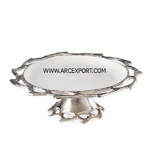 Support à gâteau en marbre blanc dernier modèle avec support en or Décoration en métal de première qualité Présentoir à gâteau de service pour fournitures de table - Product Image 5