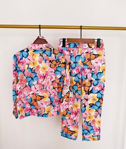 Dropping Shopping Mommy Me 儿童缎面睡衣定制长袖V领透气速干度假风格丝绸睡衣 - Product Image 4